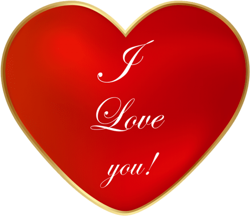 Free Png Download I Love You Heart Png Images Background - Heart (850x733), Png Download