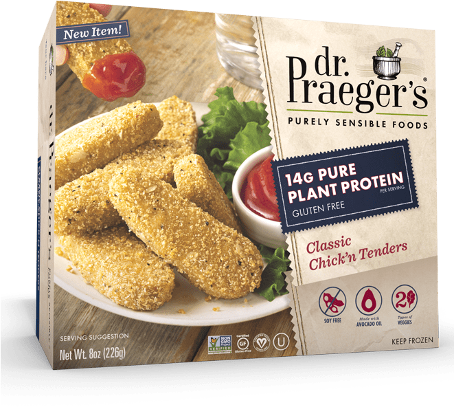 Praeger's Pure Plant Protein Classic Chick'n Tenders - Dr Praeger's All American Veggie Burger (660x630), Png Download