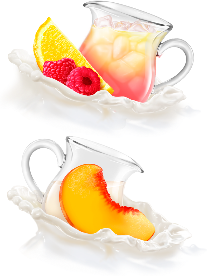 Yoplait Fruit And Cream (792x1111), Png Download