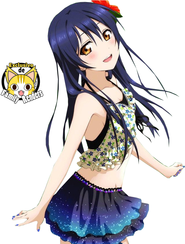 Love Live Umi - Sonoda Umi Render Hd (702x837), Png Download