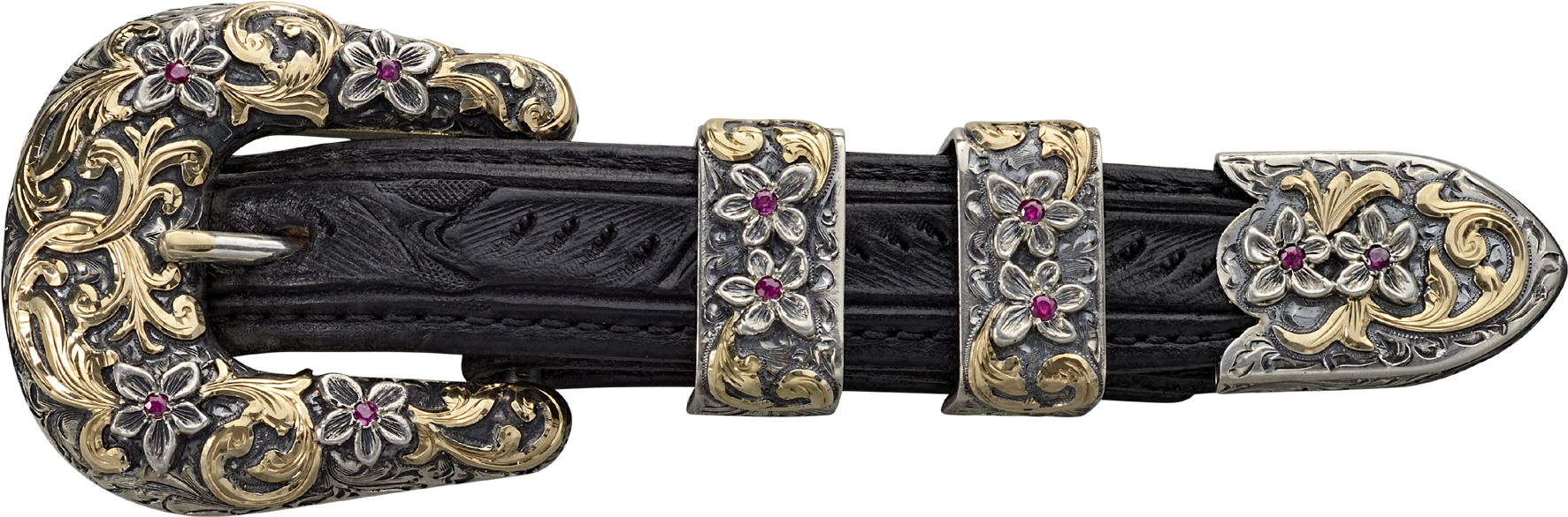 The - Western Belt Buckle Set (1800x615), Png Download