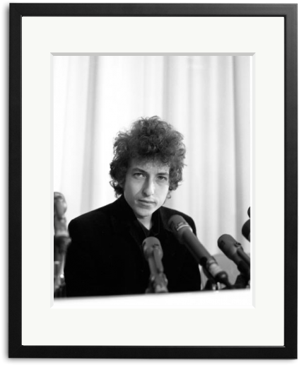 Bob Dylan Holds Court At A Press Conference On December - Picture Frame (696x660), Png Download