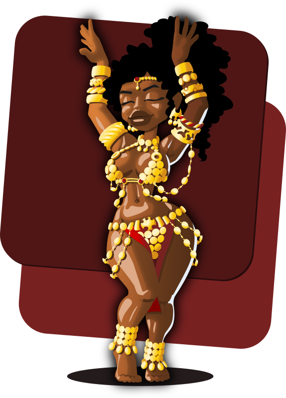 Medium Image - Christmas Belly Dancer Clip Art (575x800), Png Download