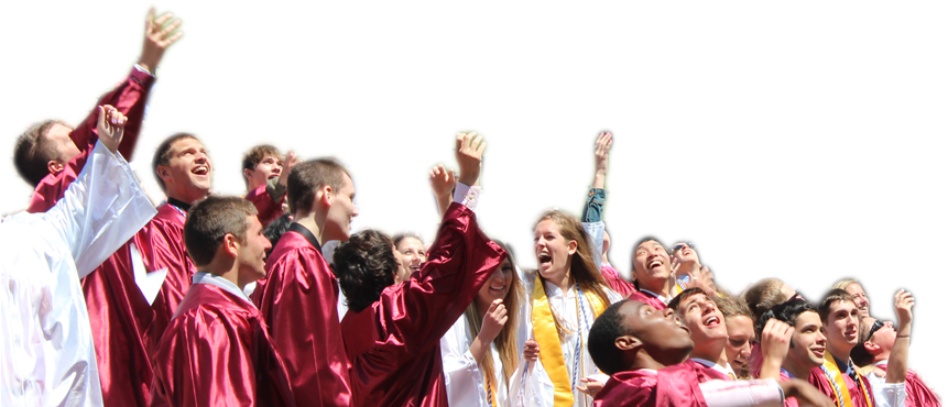 Grads-cutout - Crowd (1280x500), Png Download
