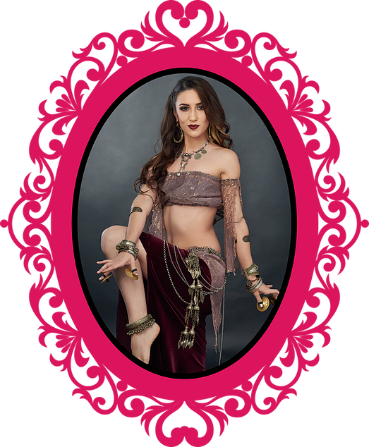 Tribal Fusion Belly Dancer Kiersten Valence Photographed - Minnie Mouse Birthday Backgrounds (523x634), Png Download