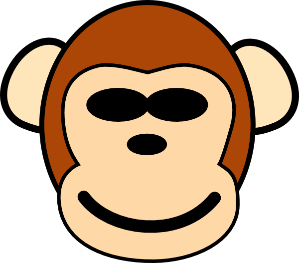 How To Set Use Monkey Svg Vector (600x527), Png Download