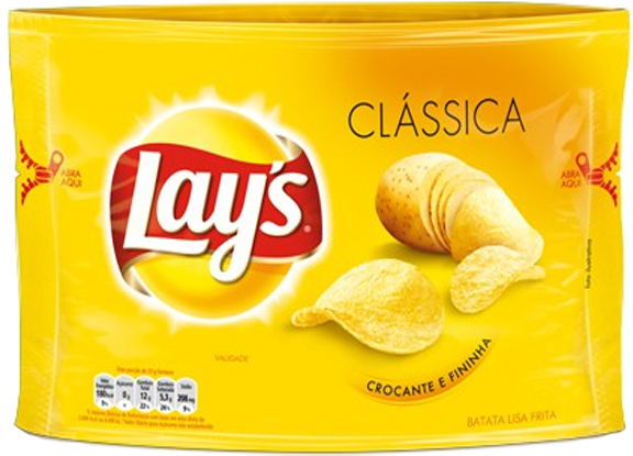 Batata Lisa Frita Clássica Lay's 96g - Lays (600x600), Png Download