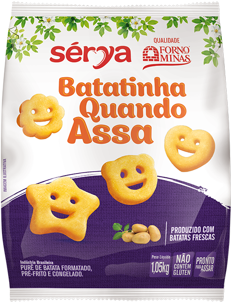 Batatinha Quando Assa Kids 1,05kg - Forno De Minas (567x663), Png Download