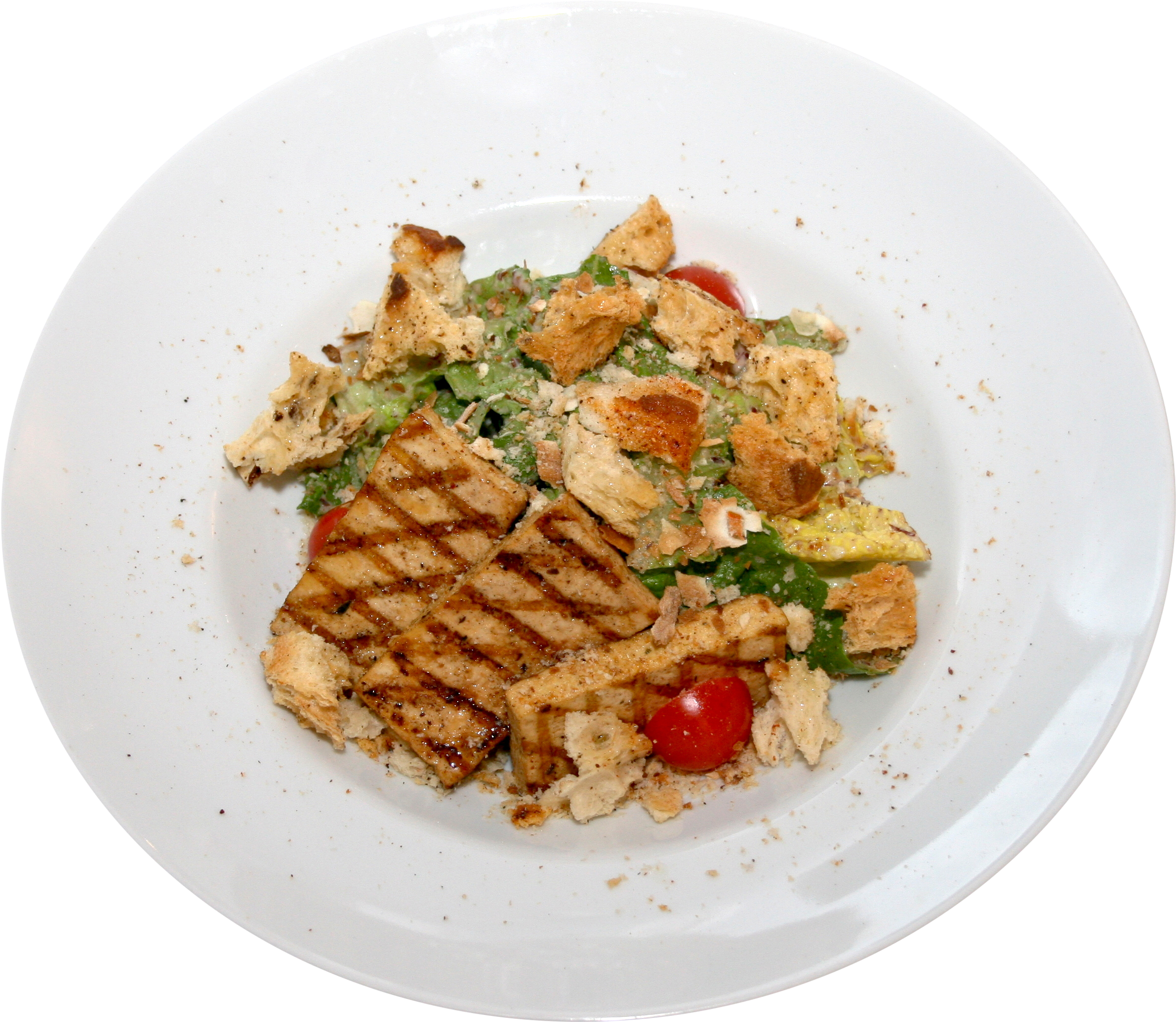 Caesar Salad With Tofu Cheese - Piccata (3504x2336), Png Download
