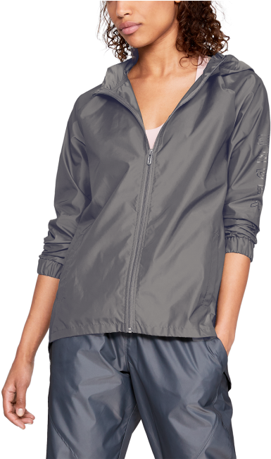 Women's Ua Iridescent Woven Full Zip - Under Armour Women's Iridescent Woven (615x650), Png Download