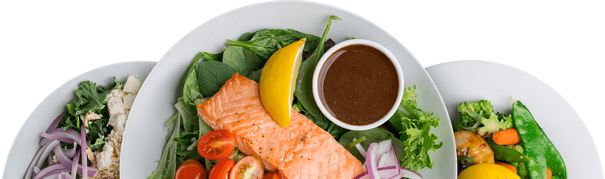 Footer Salmon Footer Lettuce Foote Bottom - Gazpacho (1233x366), Png Download