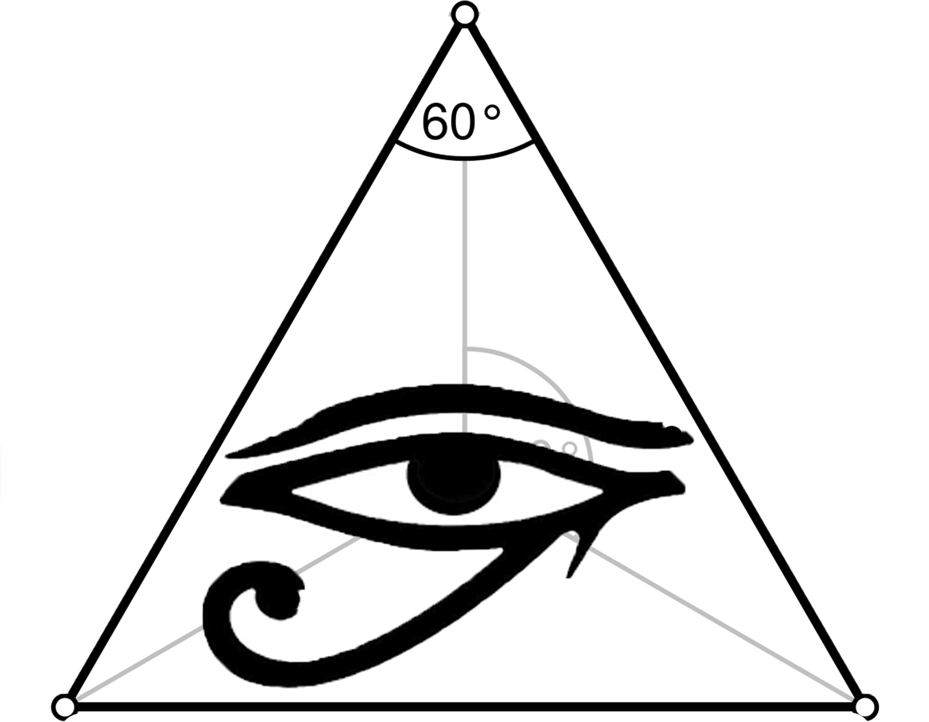 All Seeing Eye - Eye Of Horus (1881x1696), Png Download