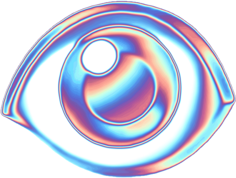Holo Sticker - Circle (1024x1024), Png Download