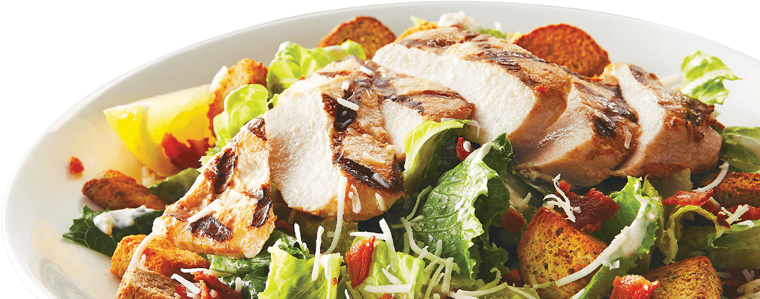 Chicken Caesar Salad - Caesar Salad (1260x650), Png Download