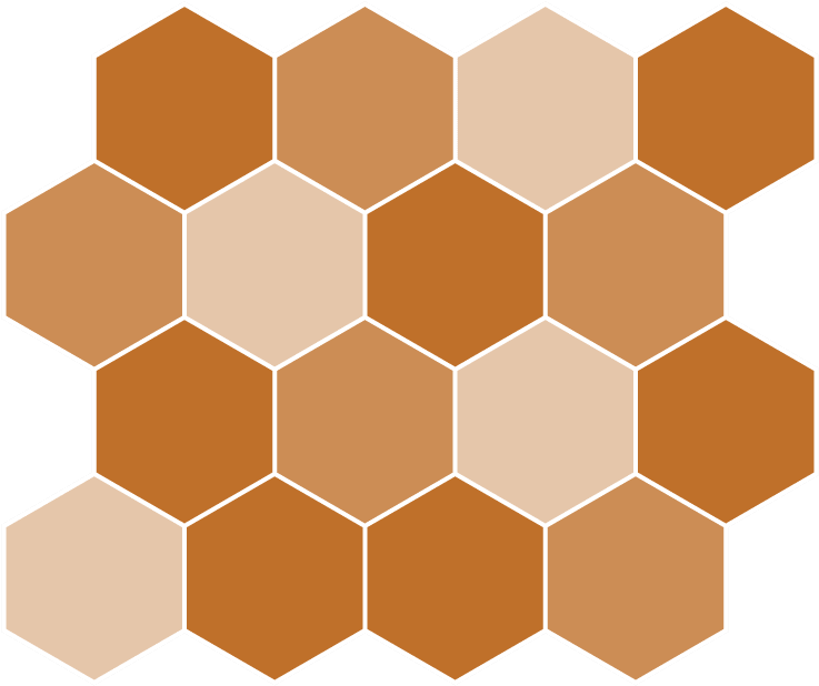 Honeycomb - Mosaic (808x713), Png Download