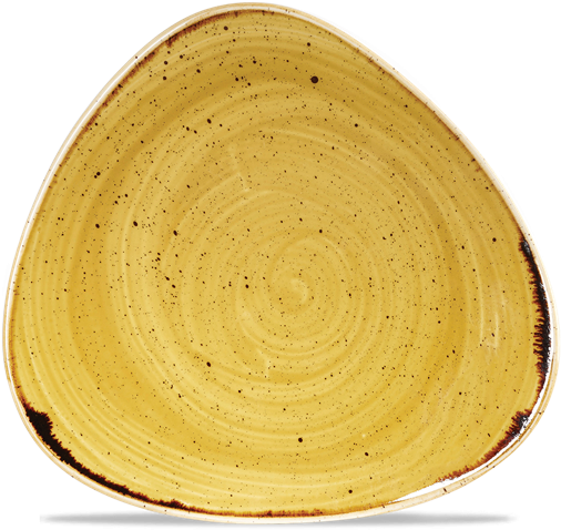 Churchill 9" Stonecast Mustard Seed Yellow Triangle - Ceramic (600x600), Png Download