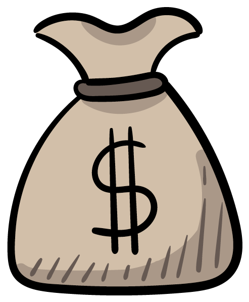 Dust Buddies Money Bag (618x618), Png Download