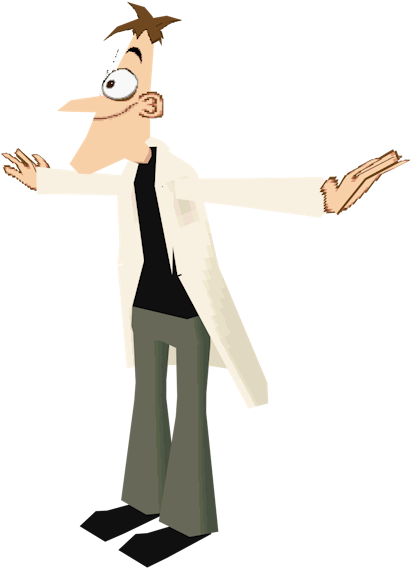 Download Zip Archive - Phineas And Ferb Across The 2nd Dimension Ds Models (750x650), Png Download