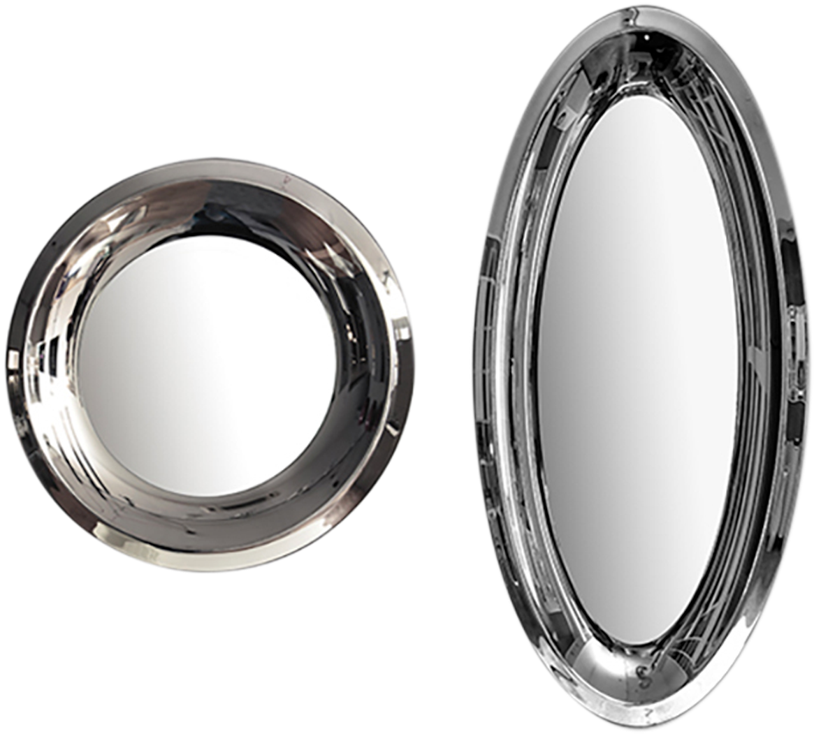 Specchio Con Cornice Specchiante Aqua - Circle (2000x1200), Png Download