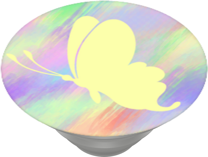 Watercolor Butterfly, Popsockets - Crescent (989x1000), Png Download