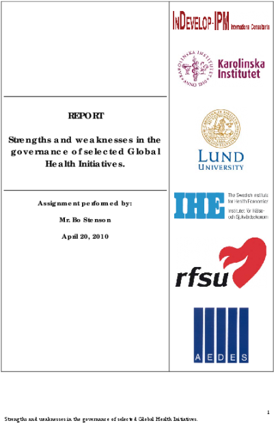 Strengths And Weaknesses In The Governance Of Selected - Rfsu (550x712), Png Download