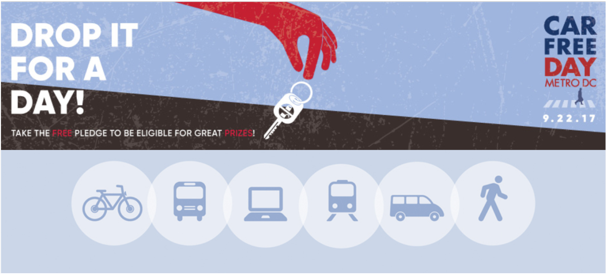 Look For Commuter Services At County Metro Stations, - Car-free Days (1200x646), Png Download