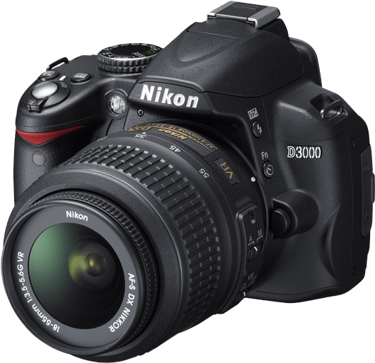 Image - Nikon D3000 (700x595), Png Download