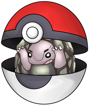 No - 076 Golem - Cartoon (560x560), Png Download