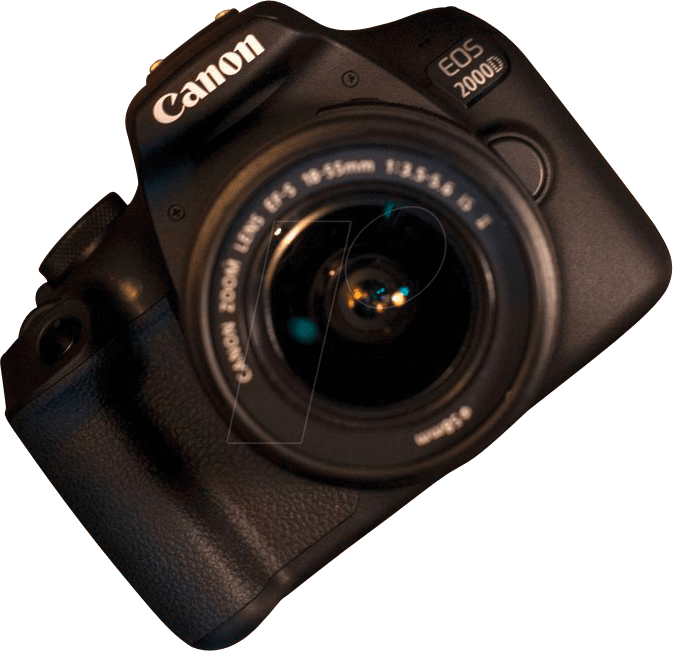 Dslr Camera, Eos 2000d, 18-55, Battery Kit Canon 2728c010 - Film Camera (673x651), Png Download