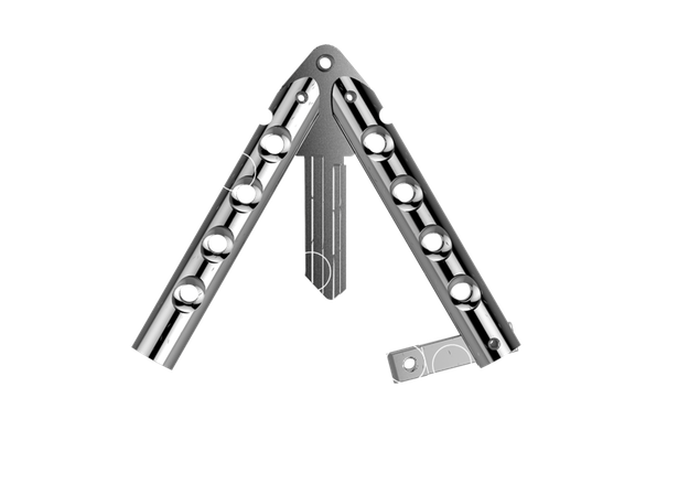 Butterfly-knife Inspired House Keys - Ladder (680x494), Png Download