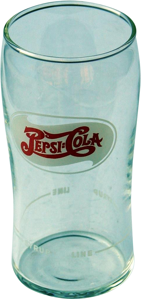 Three Vintage Pepsi-cola Soda Fountain Libbey Glasses - Pepsi Cola (1011x1011), Png Download