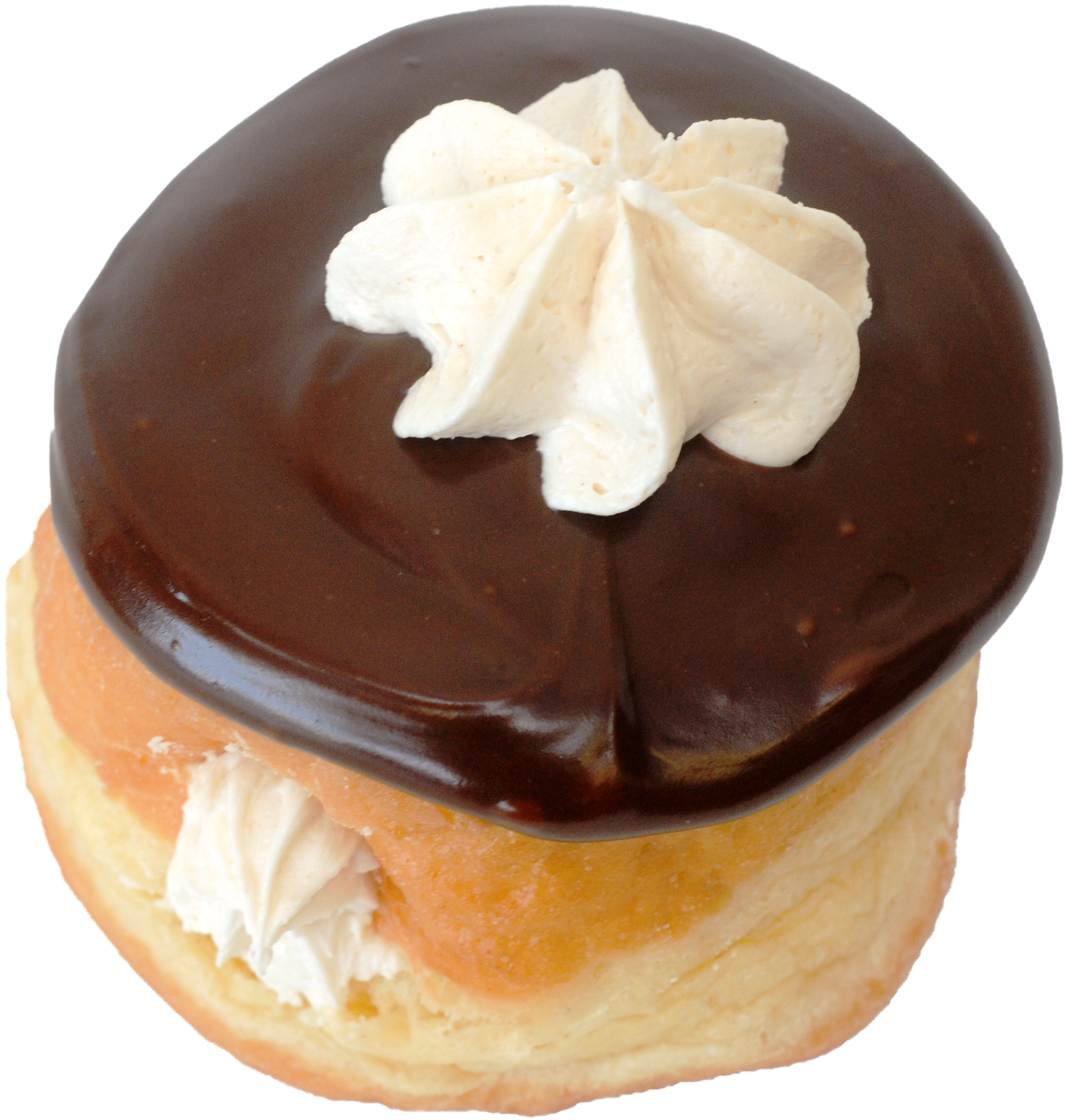 Dunkin Donuts Clipart Cream Filled Donut - Dunkin Donuts Vanilla Headlight Donut (2057x2164), Png Download