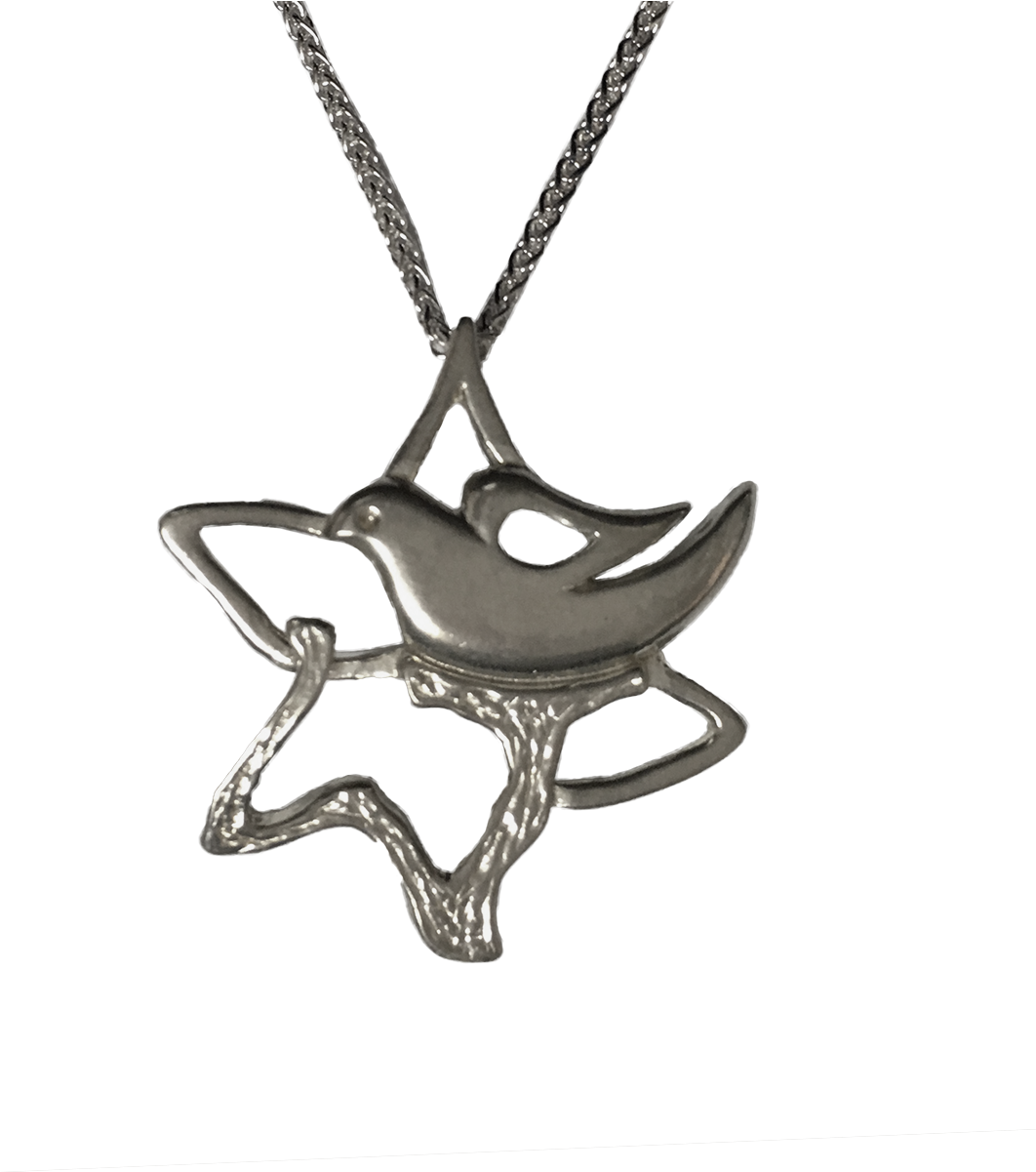 Star Of David With Dove Ringsaver Pendant (1200x1200), Png Download