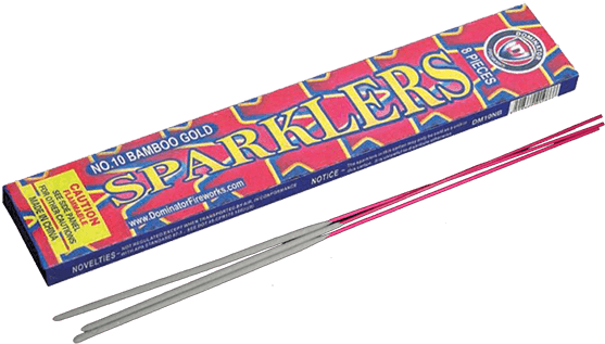 10 Inch Bamboo Gold Sparklers- - General Supply (660x800), Png Download