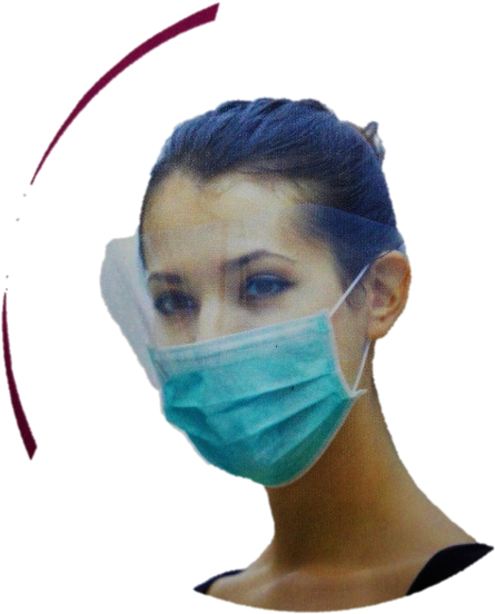 Face Mask With Anti Fog - Mask (600x605), Png Download