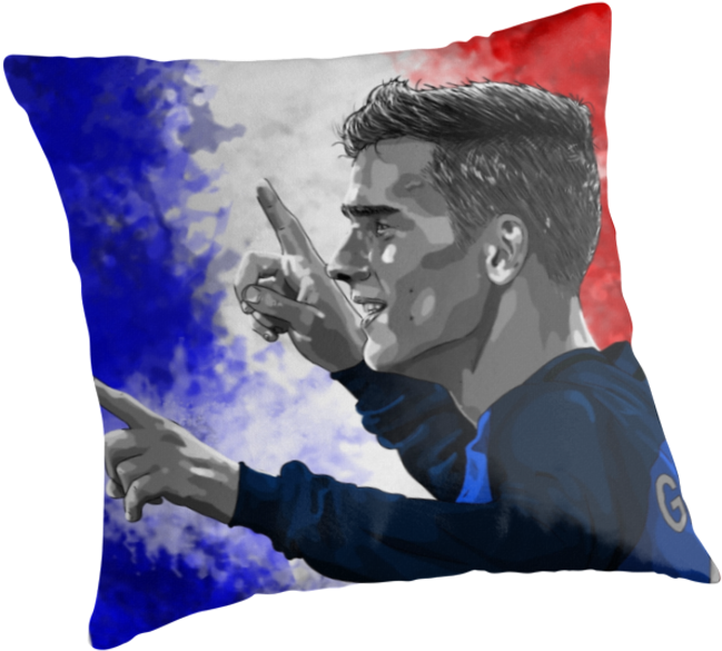 Antoine Griezmann France - Cushion (875x875), Png Download