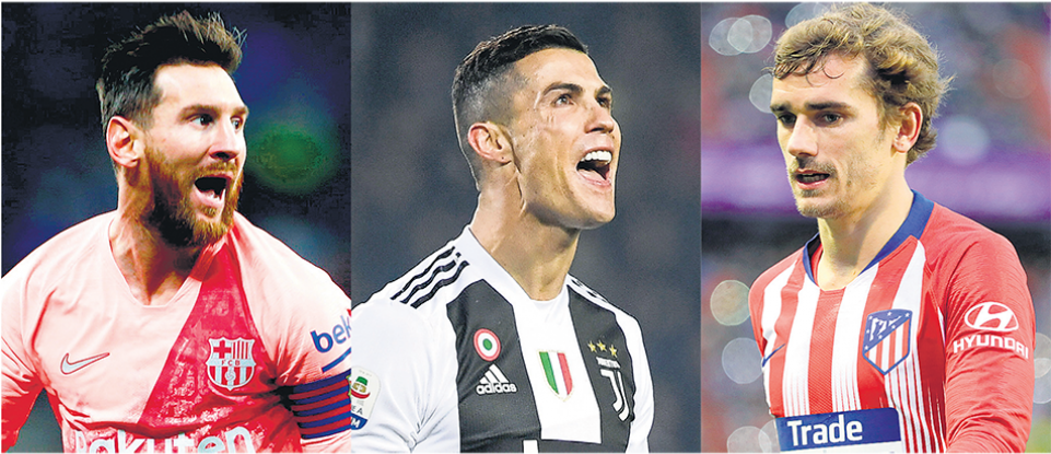 Cristiano Ronaldo Y Antoine Griezmann, Tres Que Van - Player (960x540), Png Download