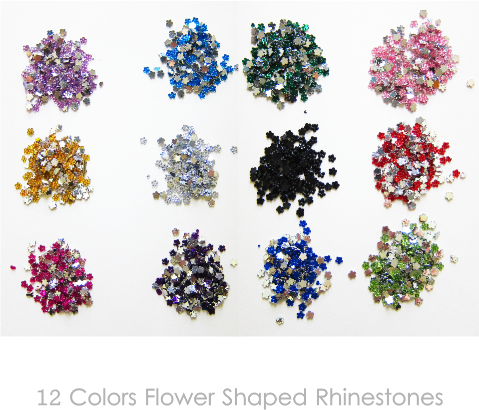 Flower Shaped 4mm Rhinestones - Bead (960x959), Png Download