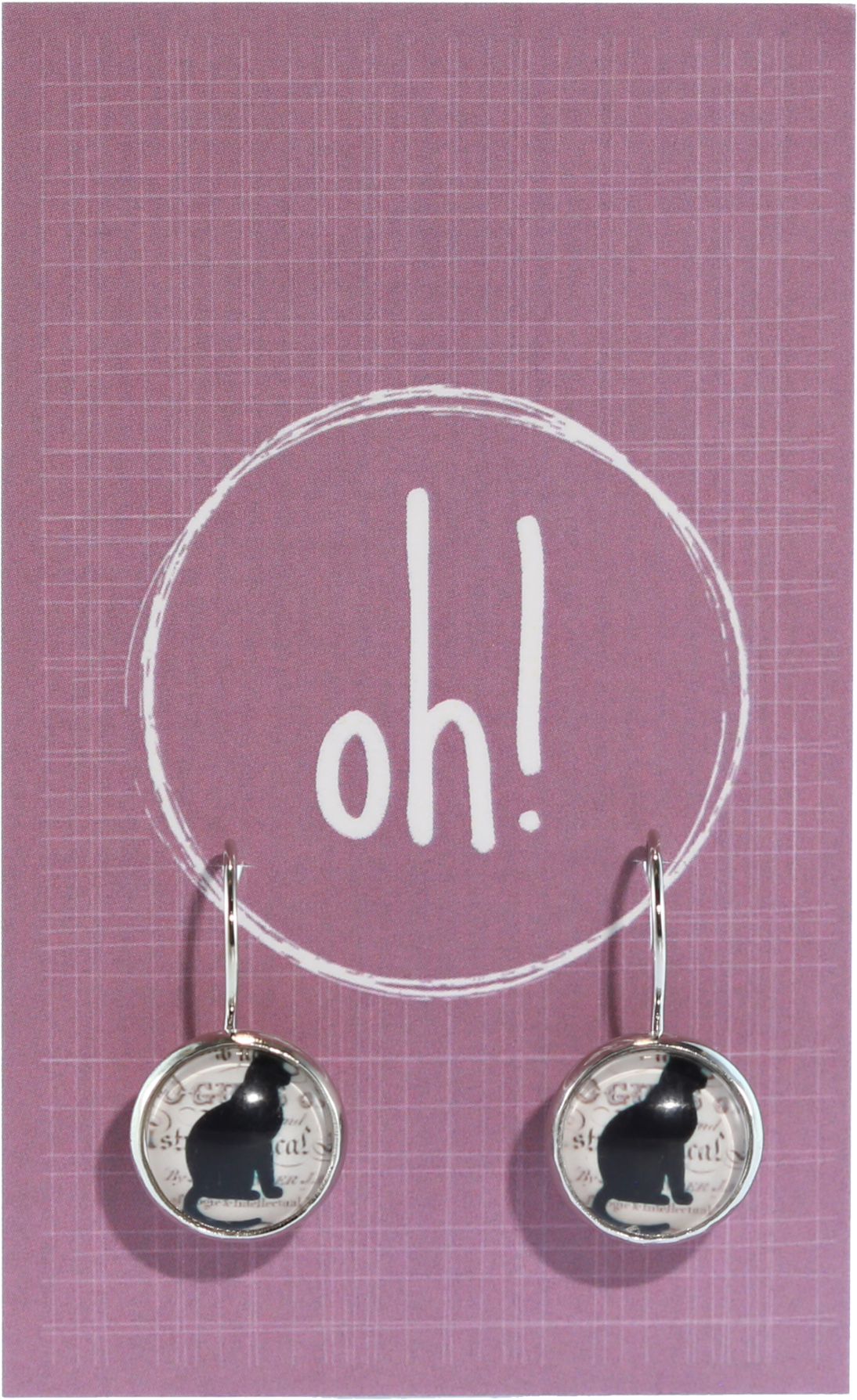 Silhouette Cat Earrings - Earrings (2048x2048), Png Download