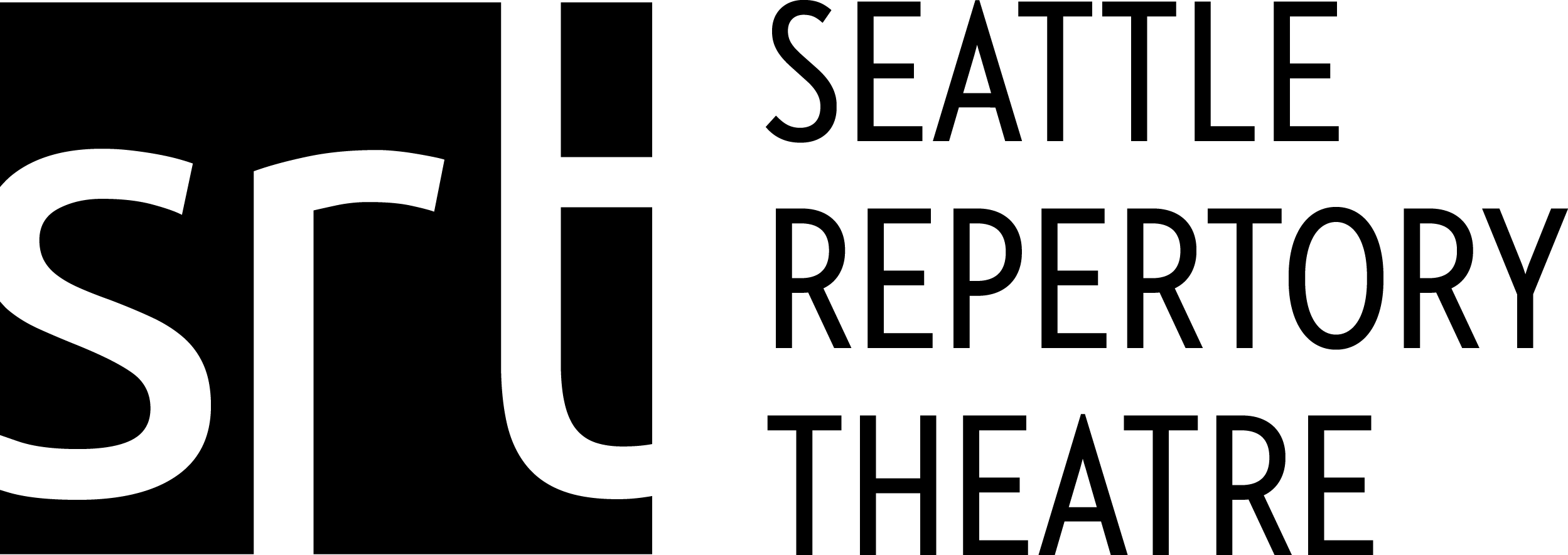 Srt Logo - Seattle Repertory Theatre Logo (2498x885), Png Download
