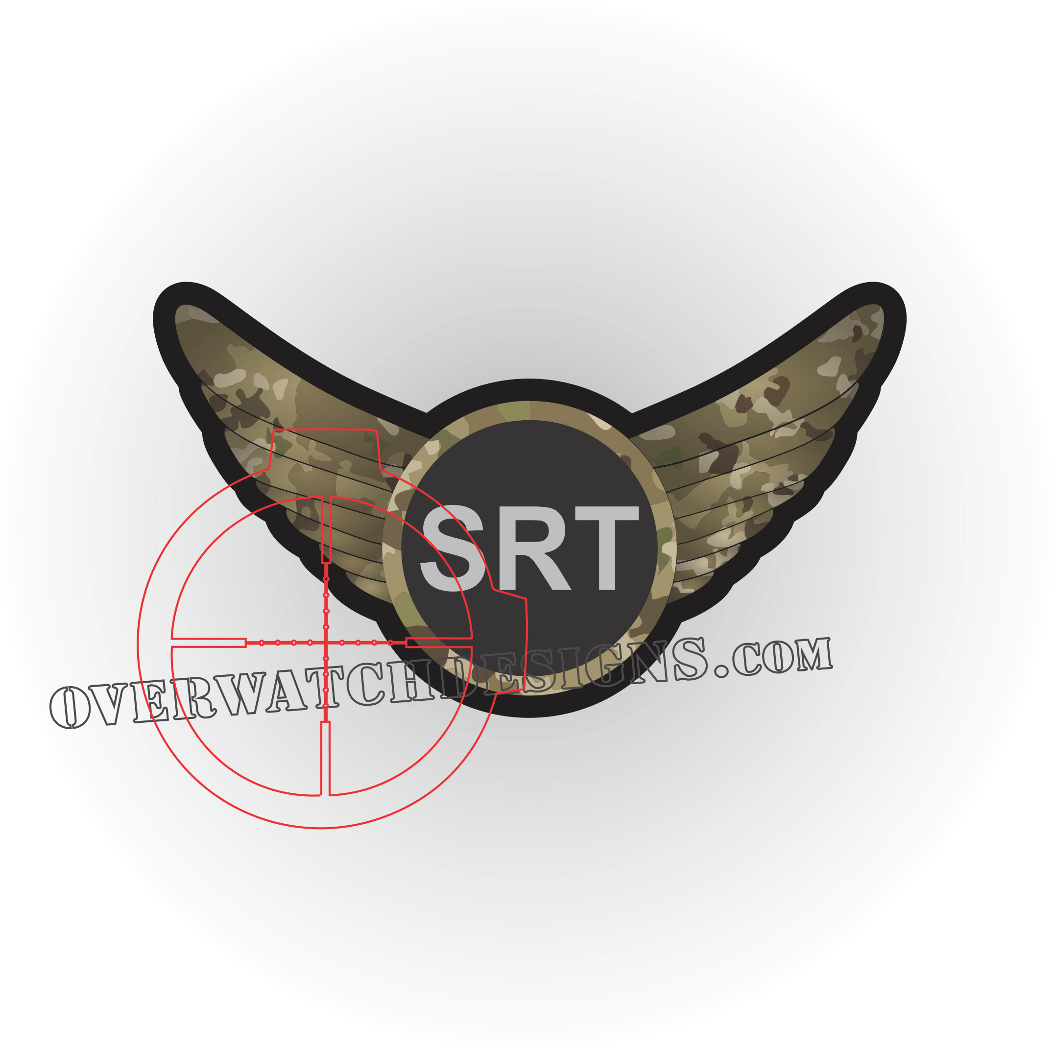 Srt Camo Sticker - Emblem (2401x2393), Png Download