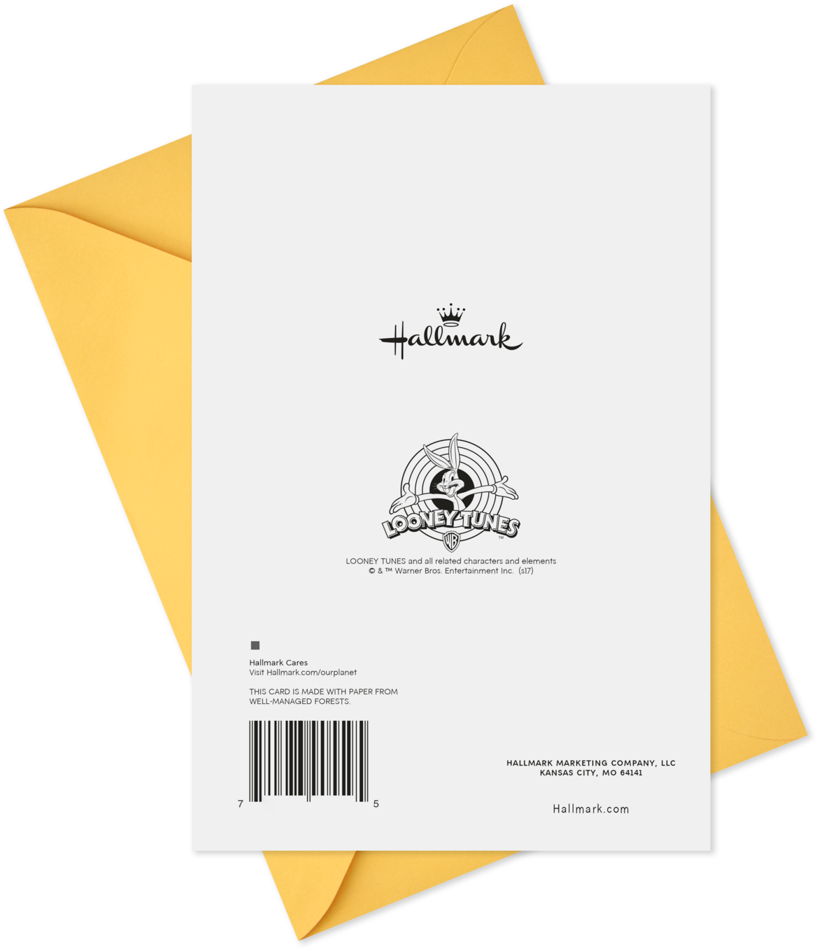 Looney Tunes™ Bugs Bunny Roses Are Red Birthday Card - Greeting Card (1470x1470), Png Download