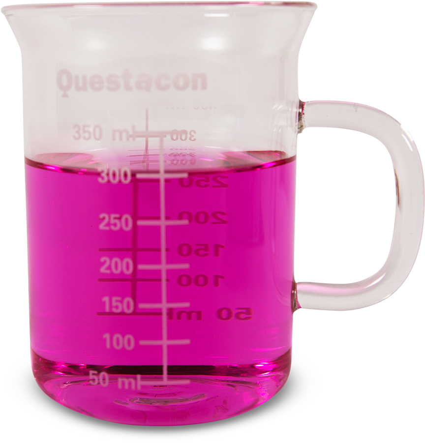 Questacon Glass Beaker Mug - Plastic (900x900), Png Download