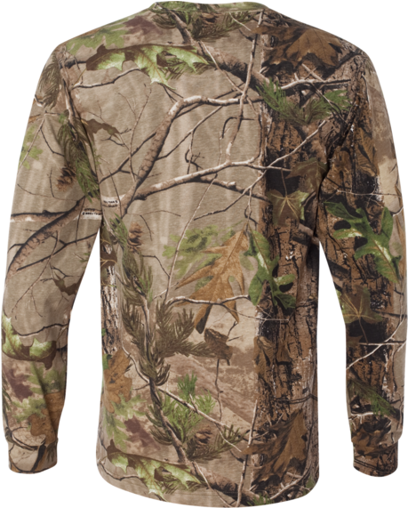 Adult Realtree® Camo Long Sleeve Tee - Shirt (600x600), Png Download