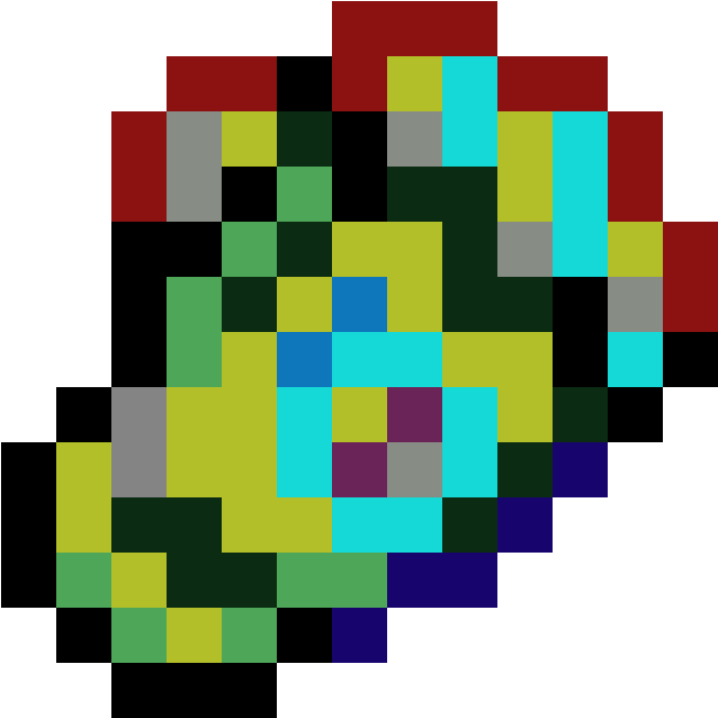 Vortex Fist - Kawaii Rainbow Heart Pixel Art (950x750), Png Download