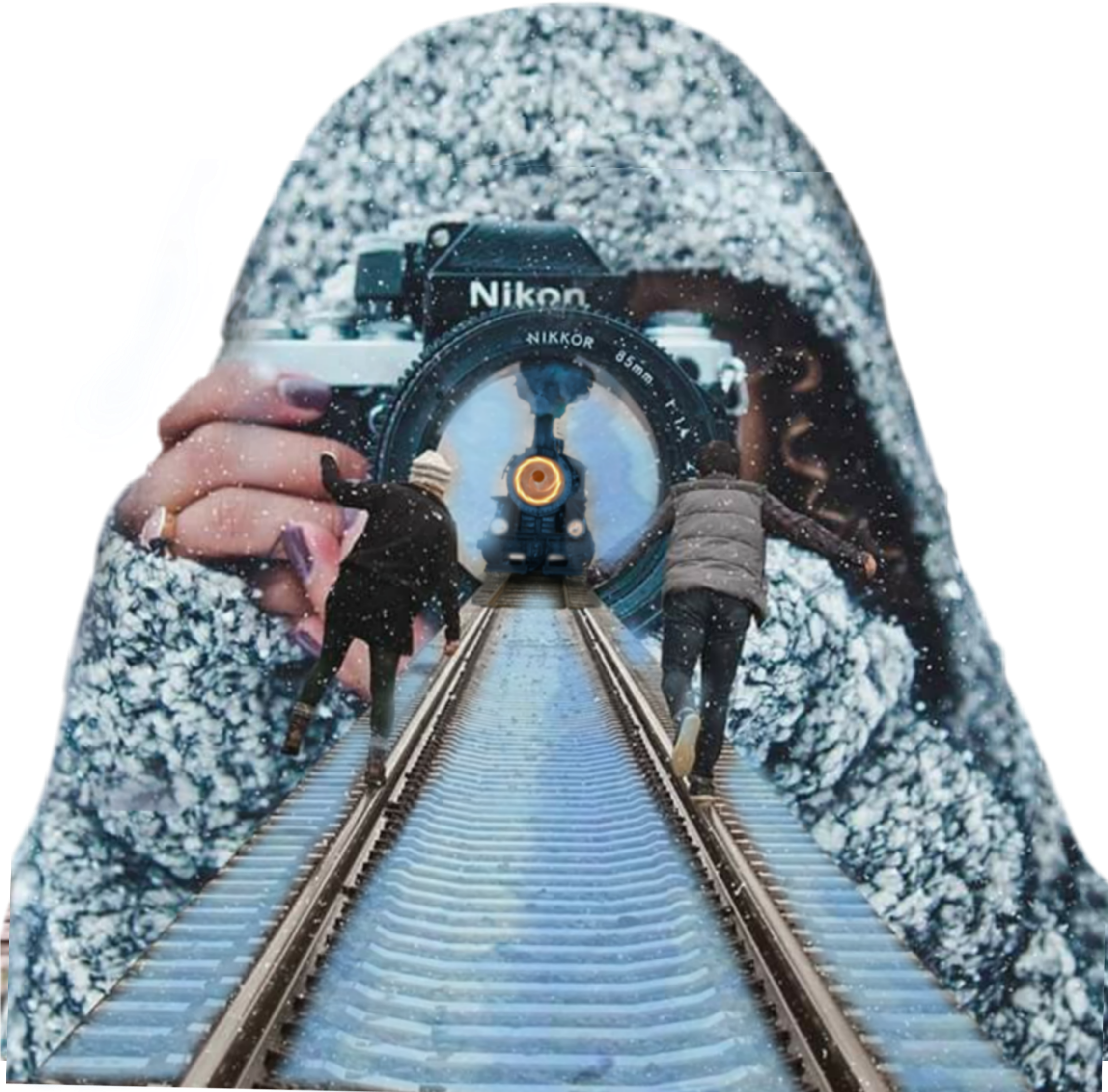 Railroad Freetoedit - Cold Photography (2289x2289), Png Download