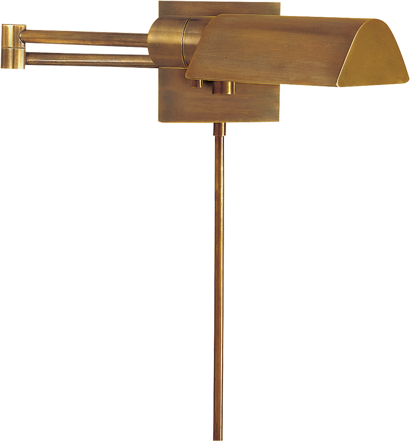 Studio Swing Arm Wall Light In Hand-rubbed Antique - Sconce (1440x1440), Png Download