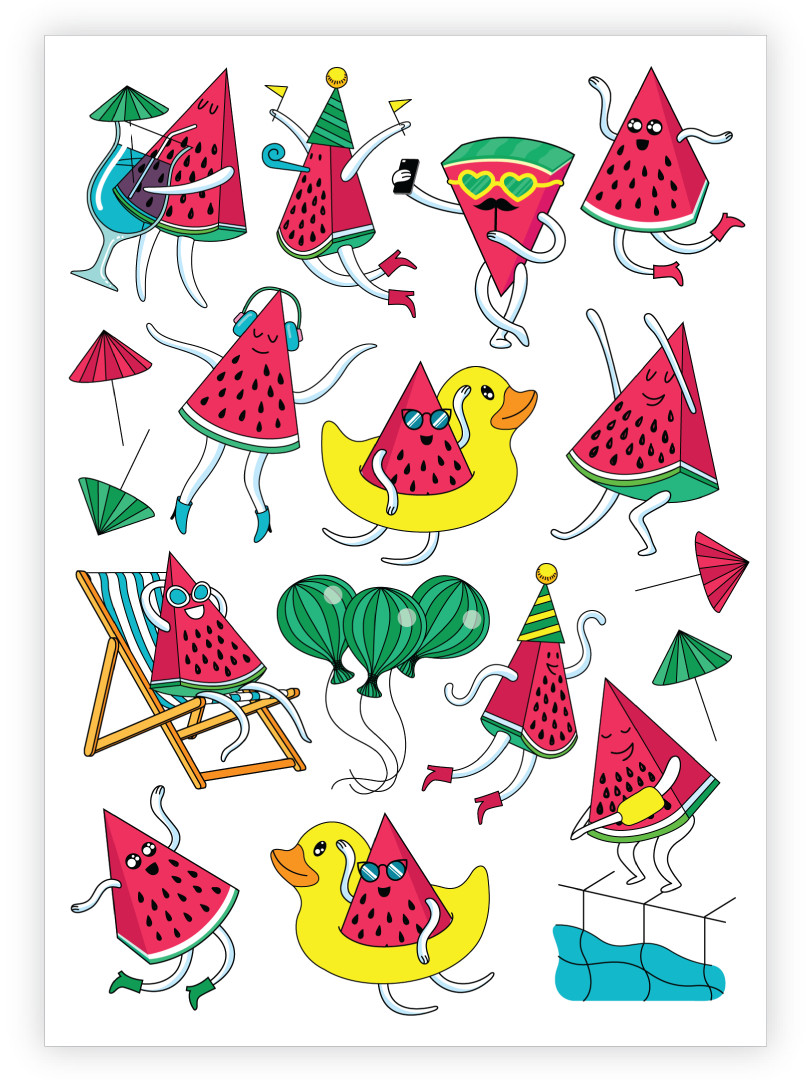 Watermelon Party (810x1080), Png Download