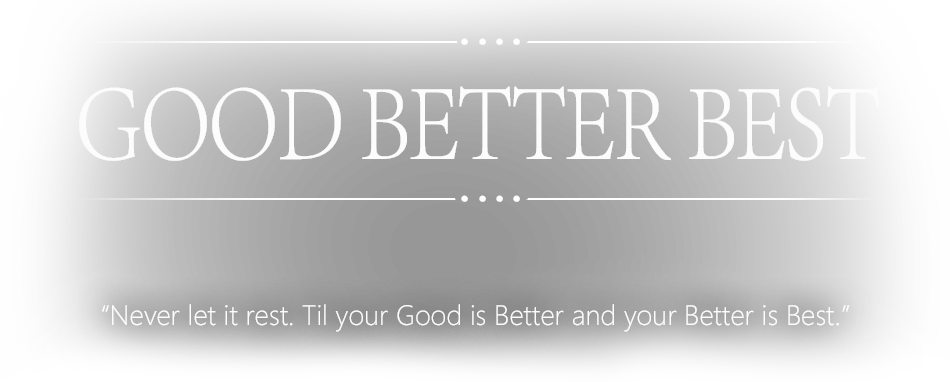 Good Better Best - Monochrome (950x382), Png Download