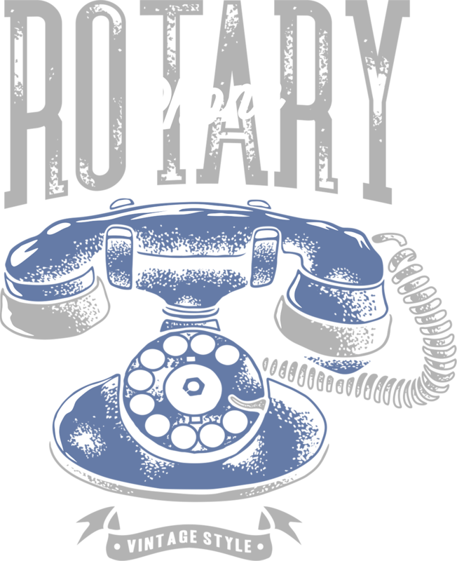 Rotary Phone - Illustration (652x800), Png Download